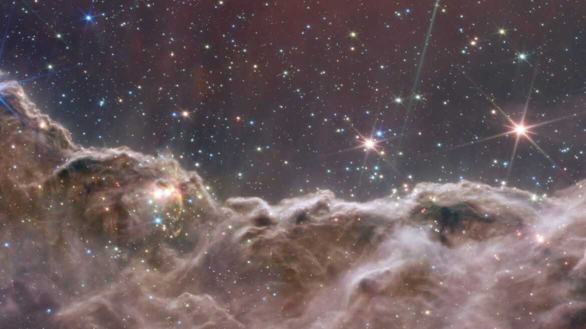 Celestial image from the James Webb Space Telescope.