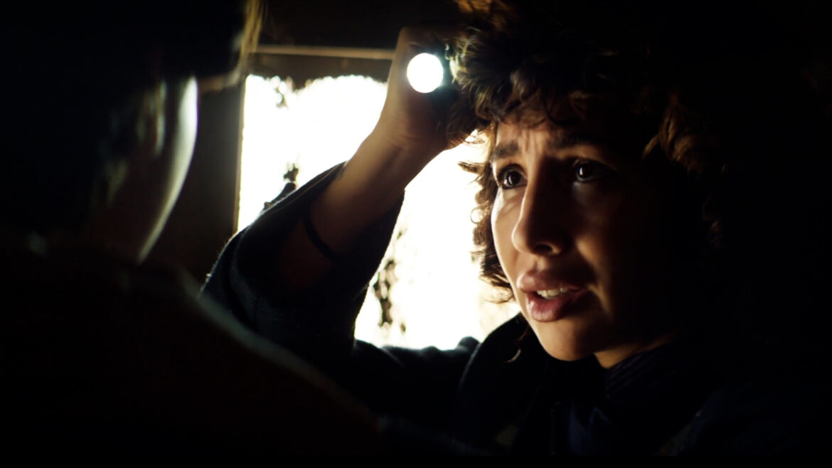 Jackie Cruz in a scene from the movie "BOYMOM."