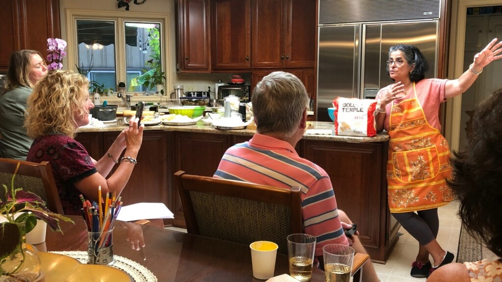 Jyoti Mukharji teaches Indian cooking classes from the comfort of her Prairie Village home.