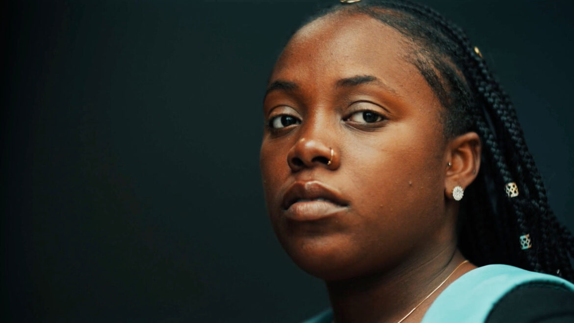 A scene from the short film, "Body Paragraphs."