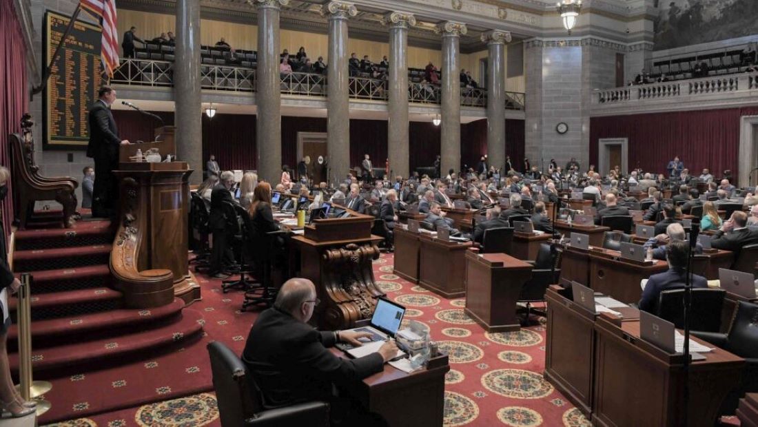 The Missouri House chamber during the 2022 legislative session.