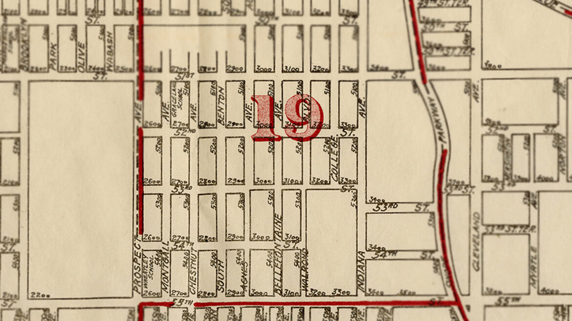 Map of the neighborhood where Carmaletta Williams grew up.
