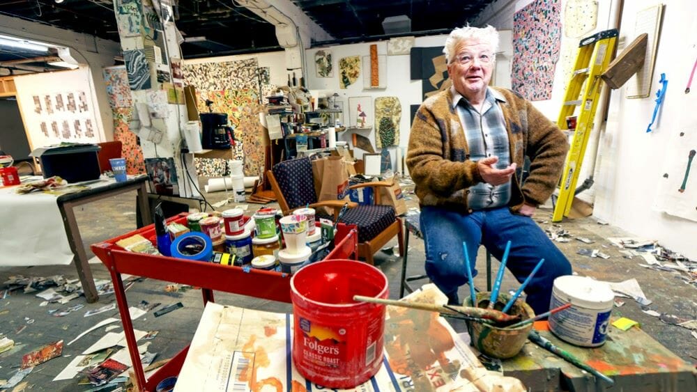 Artist Garry Noland has leased studio space at the Holsum building for about four years. He also runs the Holsum Gallery in the building.