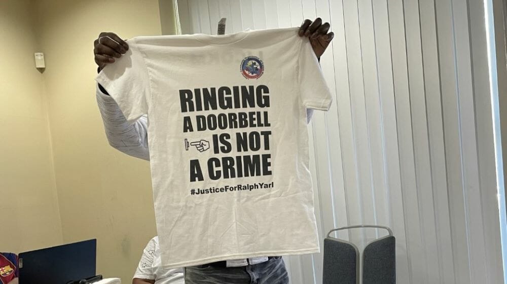 The t-shirt that the Liberian bi-state organization is producing for the Ralph Yarl family.
