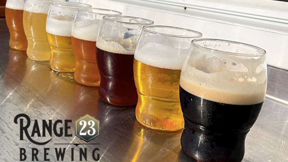 Seven glasses of Range 23 beers in a row.