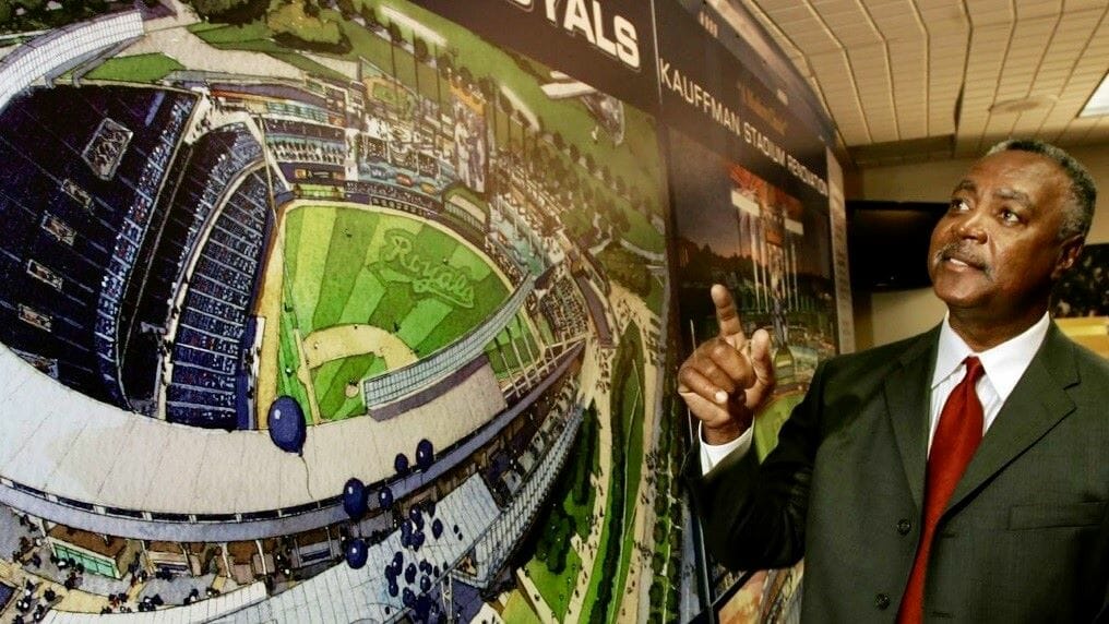 Jackson County Executive Frank White Jr. when he was named to the Kansas City Royals Hall of Fame.