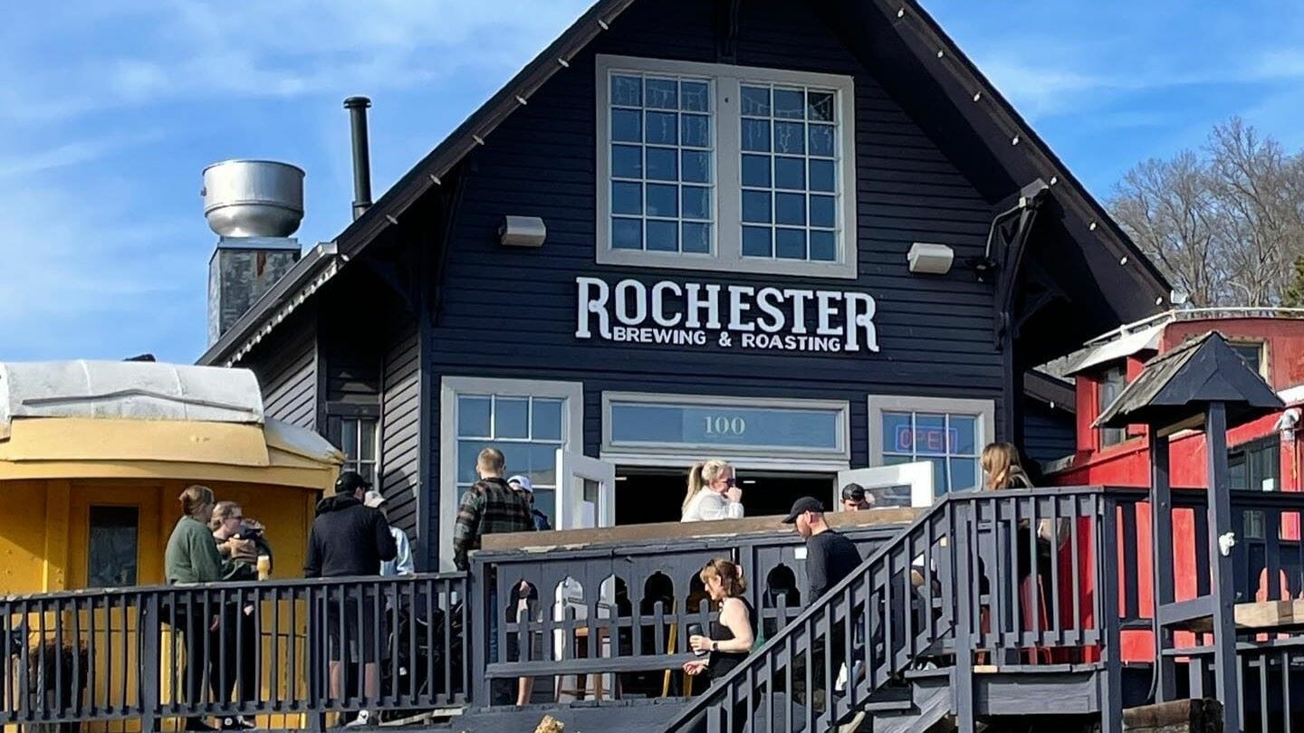 Entrance to Rochester Brewing & Roasting Co.