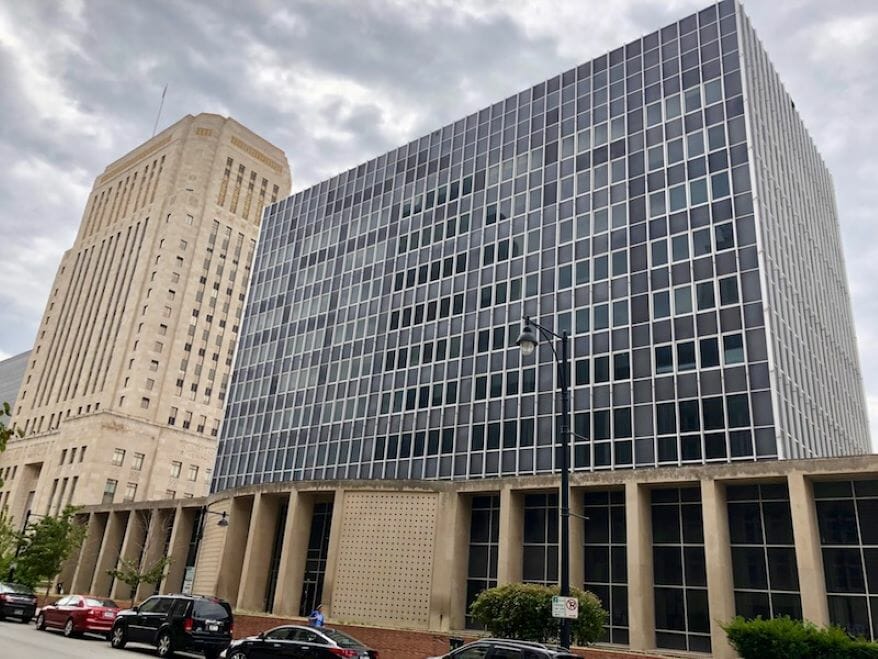 The historic Board of Education building at 1211 McGee was demolished in 2020.