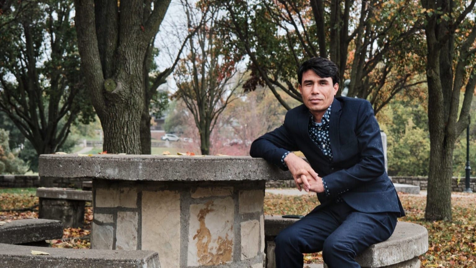 Qasim Rahimi came to Kansas City as an Afghan refugee in 2021 following the Taliban’s siege of Kabul. He is fleeing persecution as a journalist and former government official.