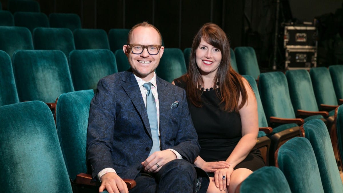 Kansas City Repertory Theater Artistic Director Stuart Carden and Executive Director Angela Gieras.