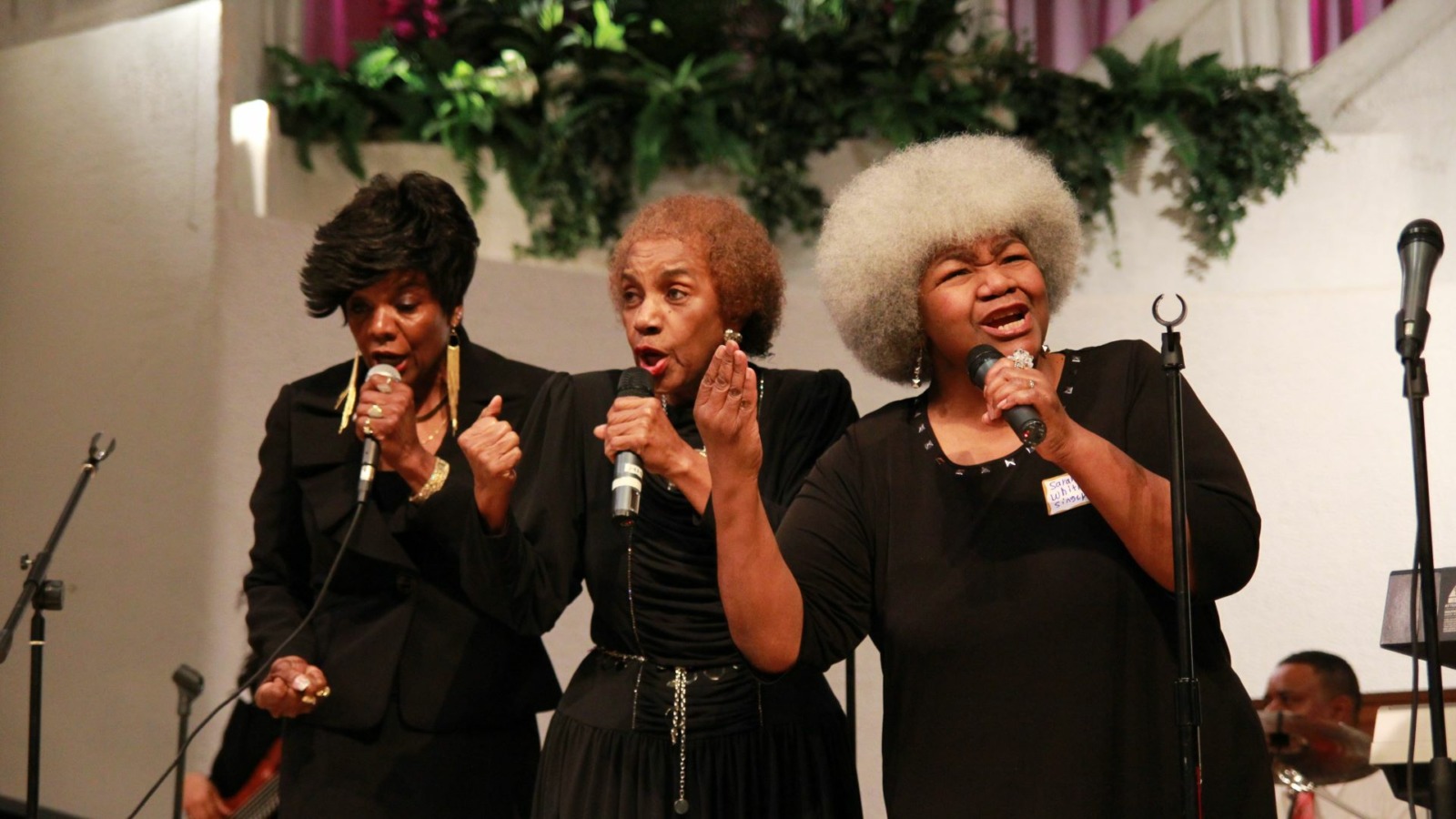 Members of the Whitney Singers performing gospel music in Kansas City.