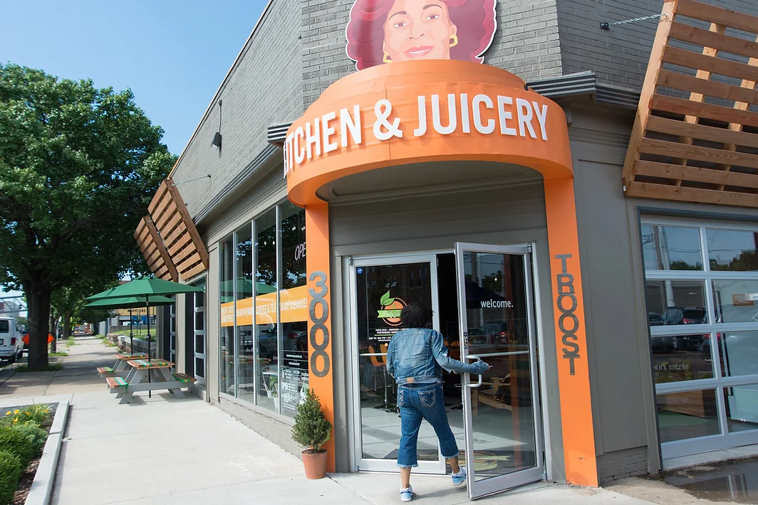 Entrance to Ruby Jean's Kitchen & Juicery.