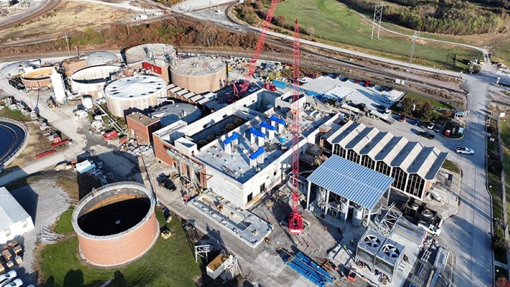 Aerial photo of Blue River Biosolids Facility.