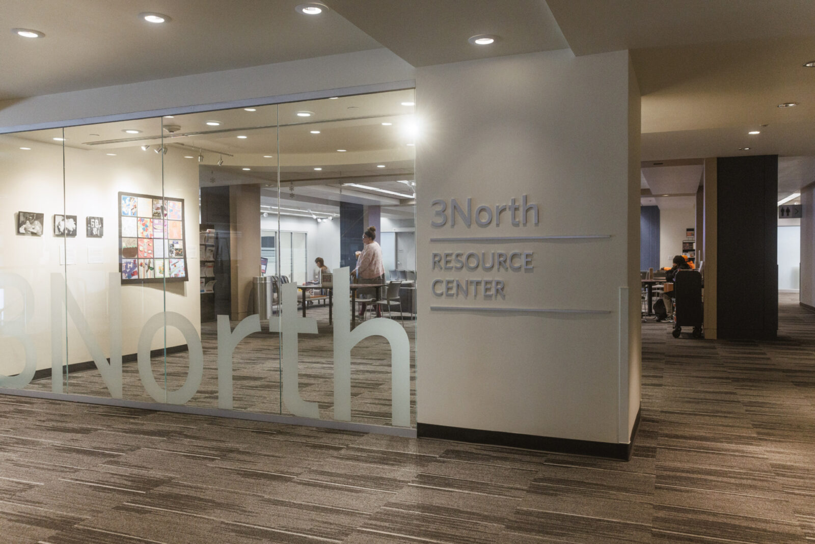The entrance to the Community Resource Center at Kansas City Public Library Central Branch in Kansas City, MO. (Chase Castor | Flatland.)