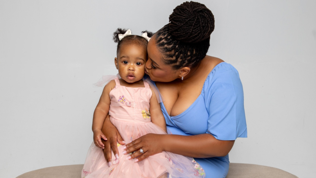 Nina Ward said she's seen personally and professionally the challenges of navigating the child care market in Kansas City. She struggled to find care for her now 1-year-old daughter, A'ja. (Photo courtesy of Nina Ward)