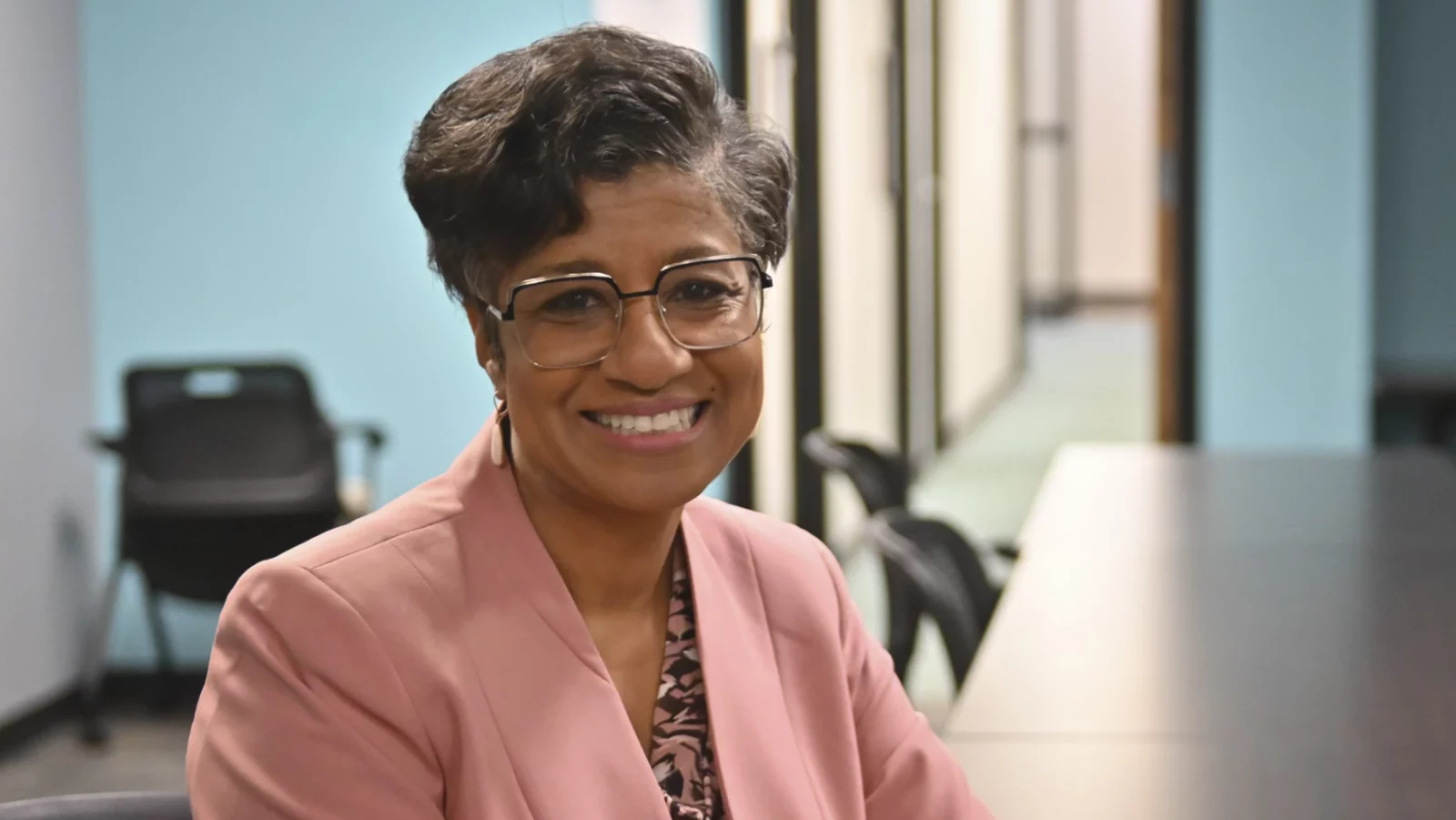 Christal Watson will be sworn in the evening of Dec. 15, 2025, as the new mayor of the Unified Government of Wyandotte County and Kansas City, Kansas. (Carlos Moreno | KCUR 89.3)