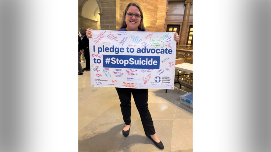 Lauren Ross is the public policy chair for the American Foundation for Suicide Prevention and has been advocating for bills that would create a telecommunications fee to fund 988.
