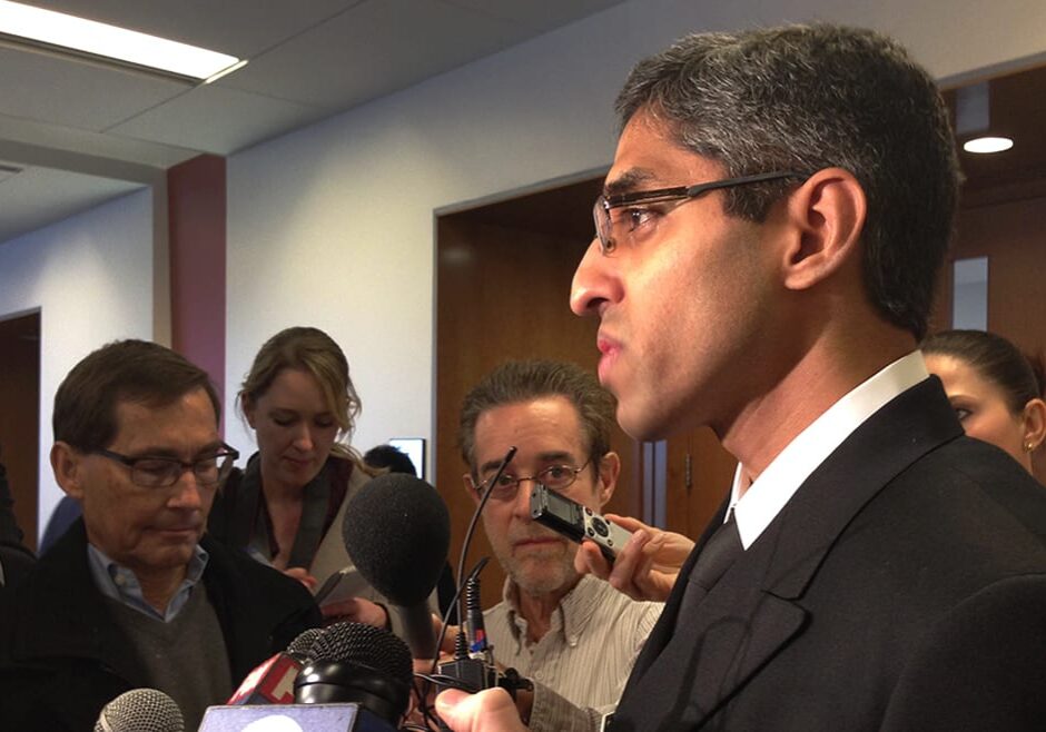 The United States Surgeon General is on a listening tour, and he stopped in Kansas City today and spoke to the media after he met with various public health officials and community stakeholders Thursday, Jan. 29, 2014. (Photo: Todd Feeback/Flatland)