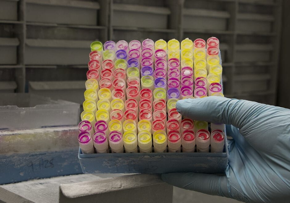 vials of blood byproducts