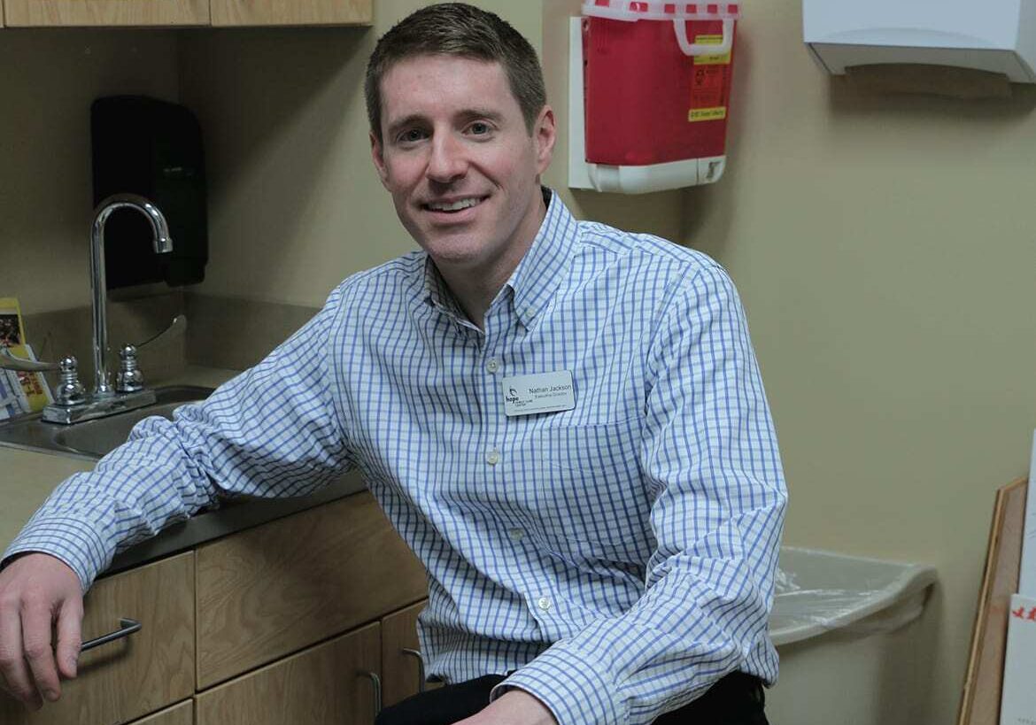 Nathan Jackson is the executive director of the Hope Family Care Center. (Photo by Mike Sherry/The Hale Center for Journalism)