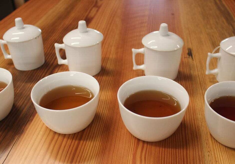 four cups of tea
