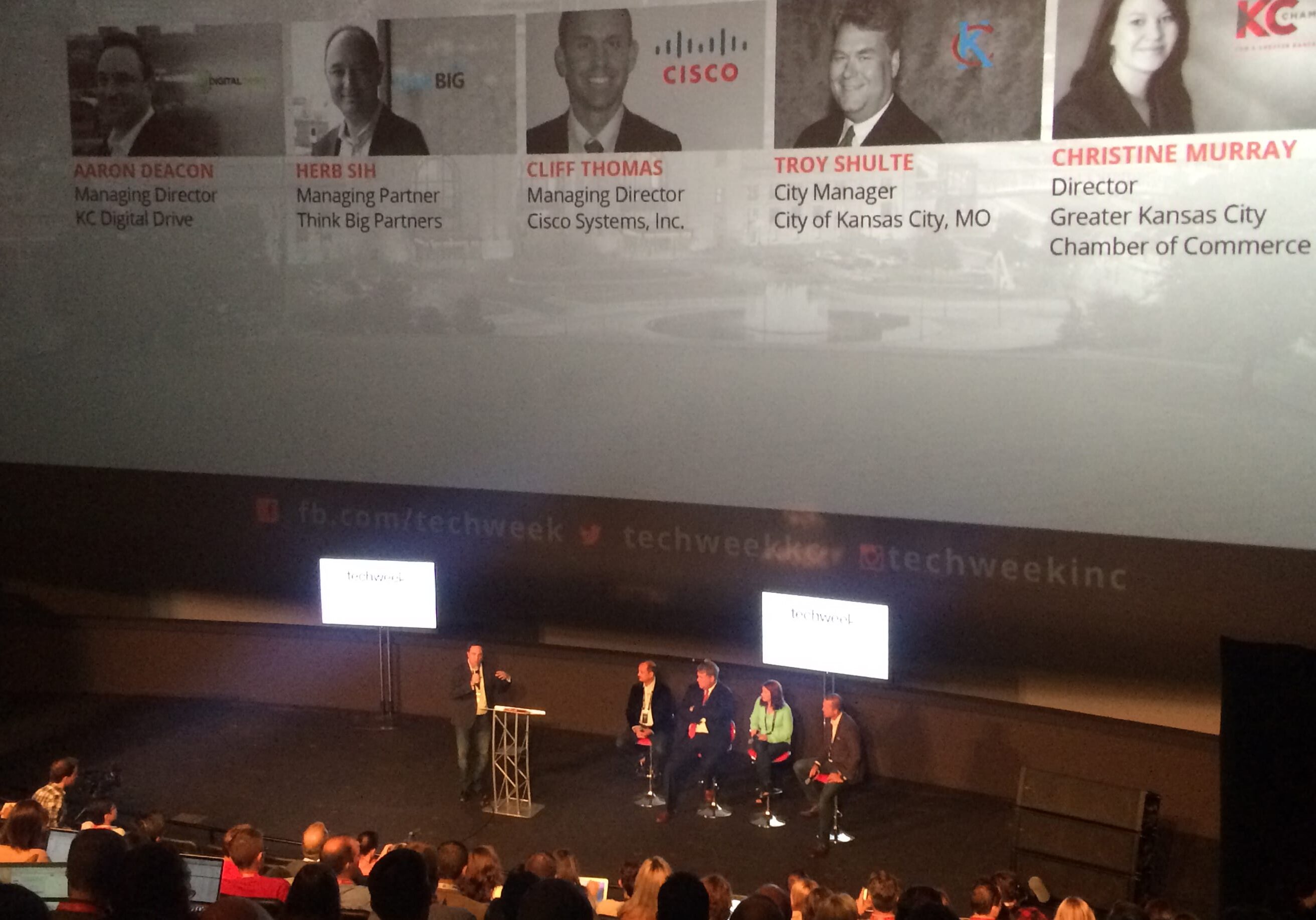 group of people on a stage