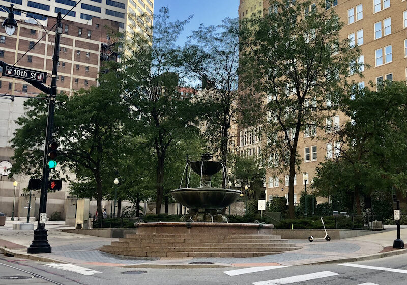 10th and Main west view