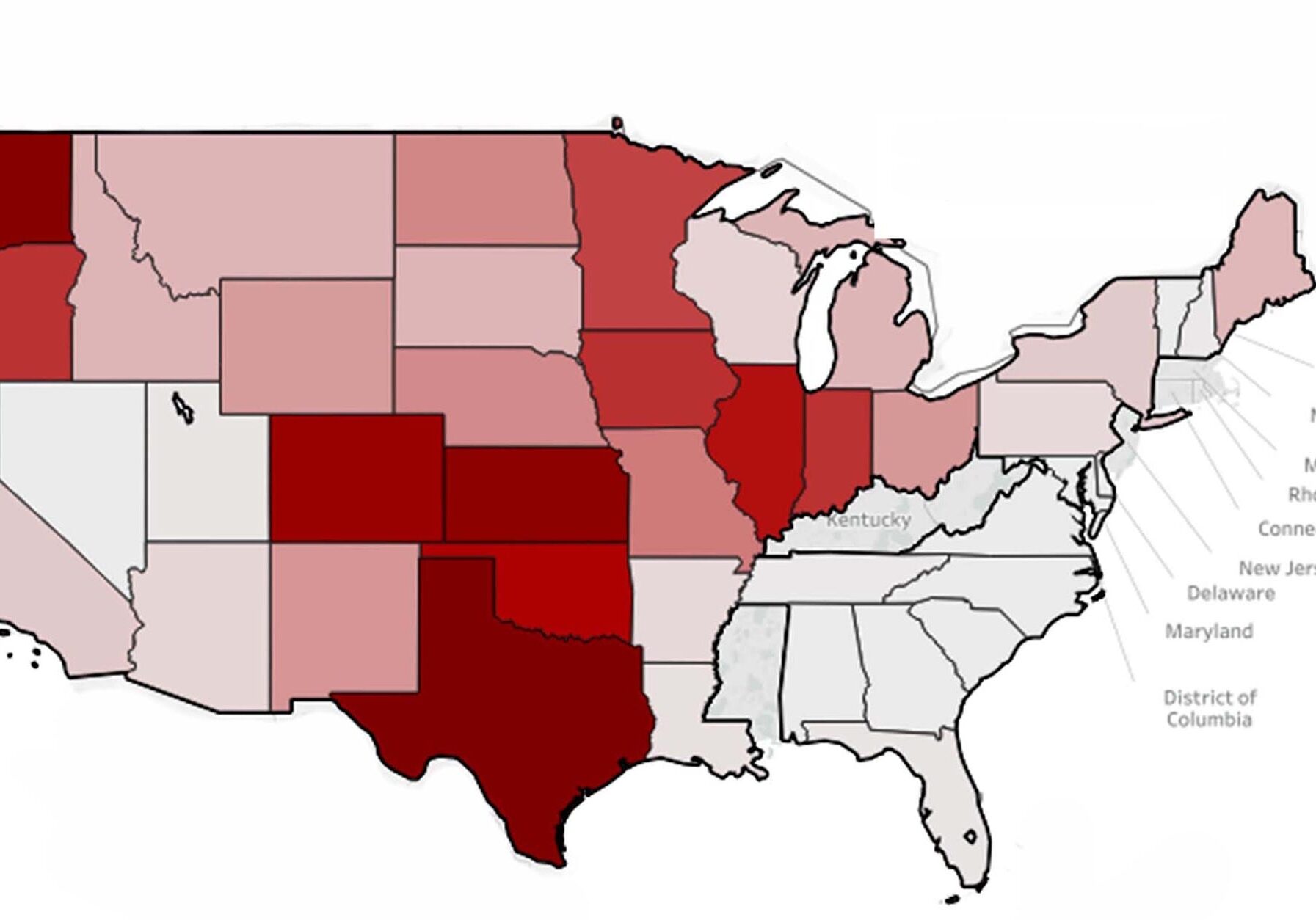 Foreign companies own anywhere from 15 to more than 500,000 acres of land across the United States for wind turbine farms. Use the interactive map in this story to see just how much land belongs these foreign energy investors. (Midwest Center for Investigative Reporting)
