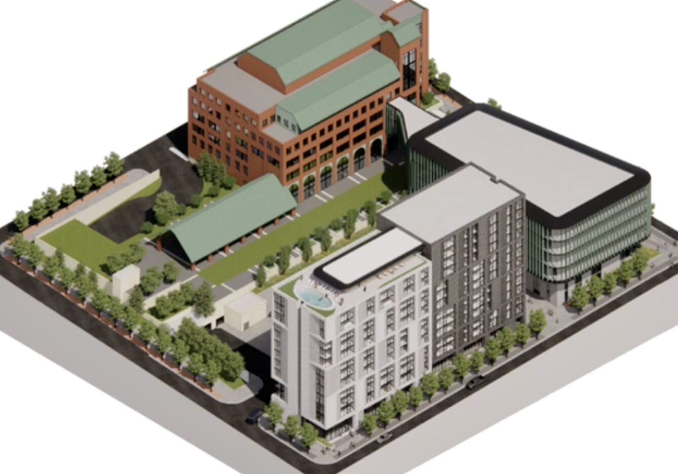 12th and Broadway aerial