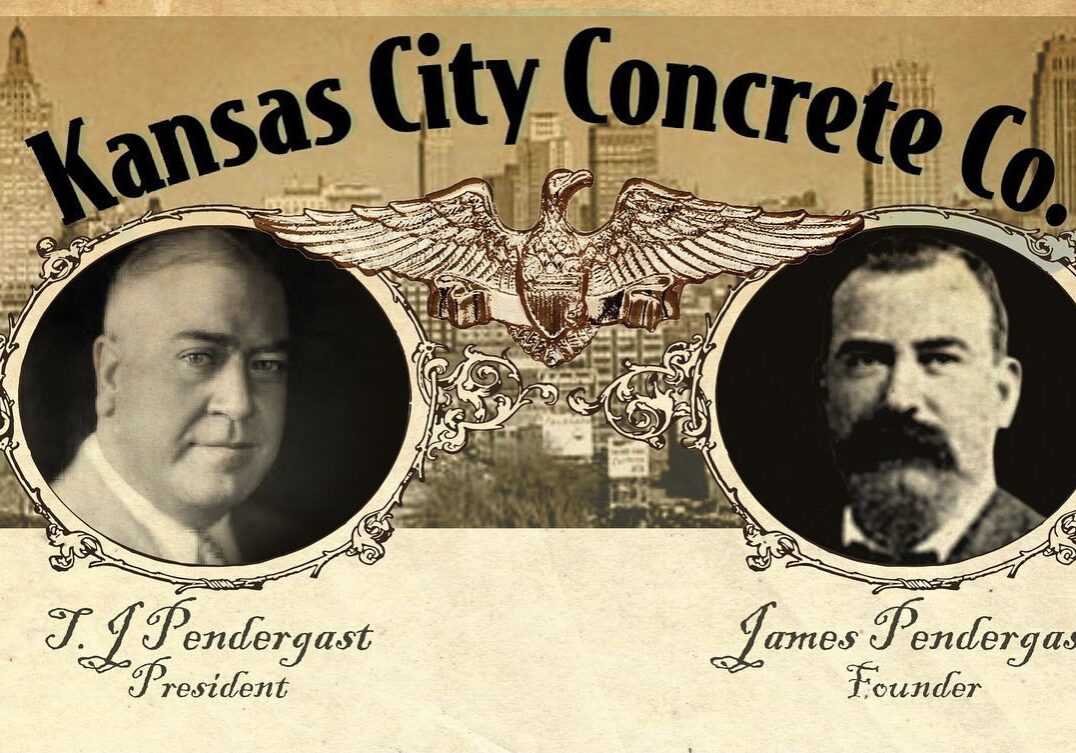 An old-time poster for the Kansas City Concrete Company