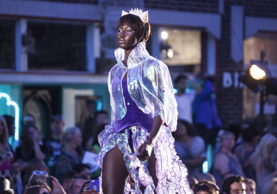 Model on the catwalk in Kansas City