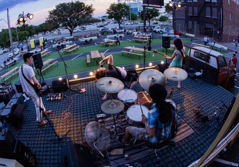 Wick and The Tricks performing at Lemonad(e) Park.