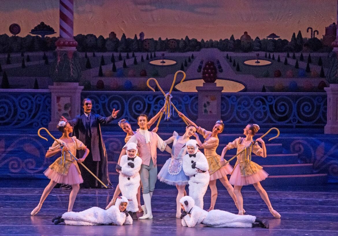 Dancers on stage performing "The Nutcracker."