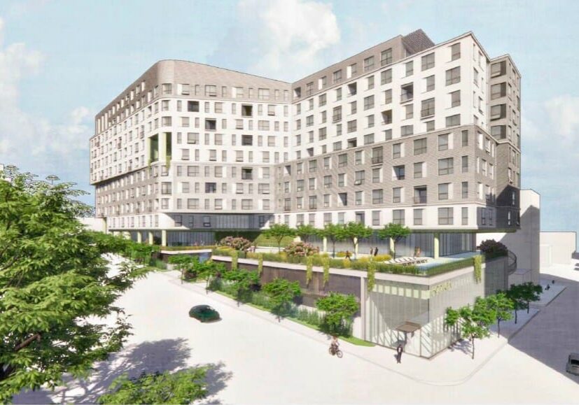 13-story 4711 Belleview project rendering.