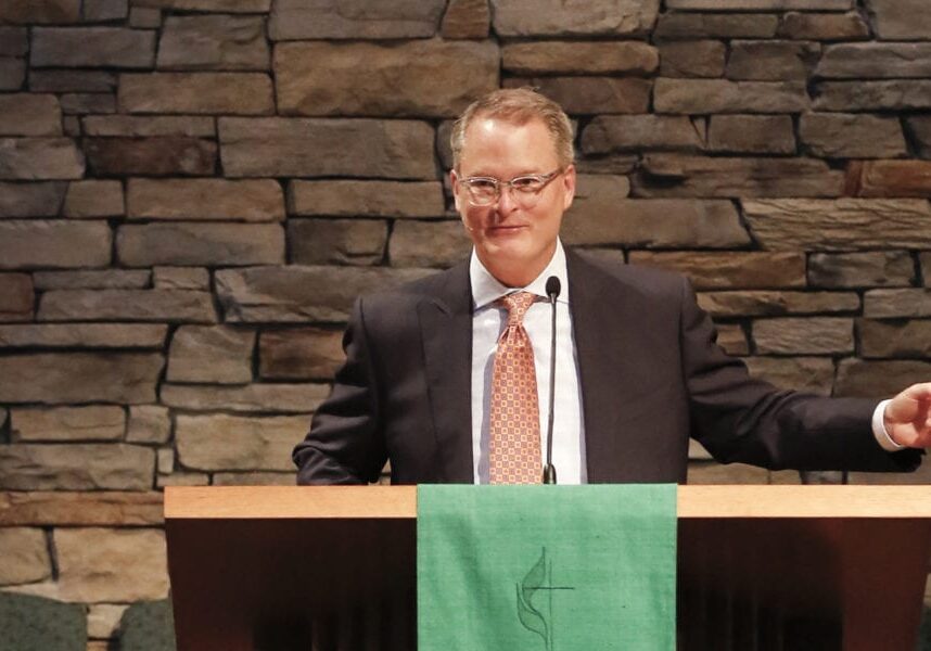 Adam Hamilton at pulpit