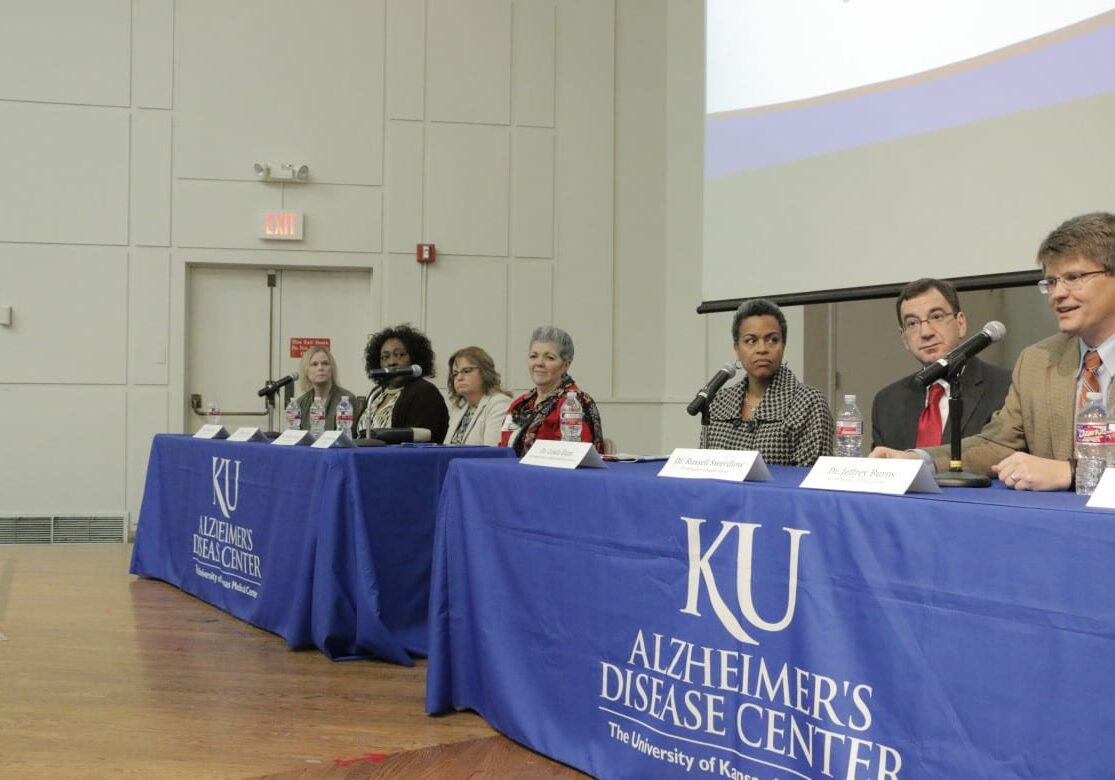 Panelists at Alzheimer's forum