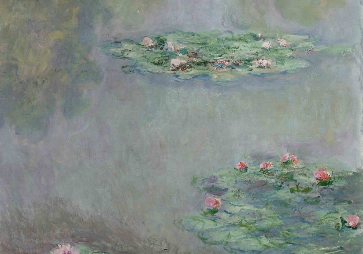 The 1908 painting, Water Lilies, by French Impressionist Claude Monet, will be auctioned by Sotheby's for the William I. Koch collection. (Credit: Sotheby's via AP)