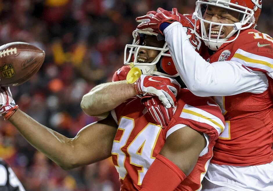 The Kansas City Chiefs had much to celebrate during last weekend's win over the Oakland Raiders. The victory takes us to this weekend's playoff game in Texas. (Photo: Reed Hoffmann | AP)