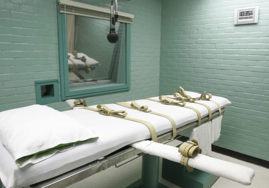 FILE - This May 27, 2008 file photo shows the gurney in Huntsville, Texas, where Texas' condemned are strapped down to receive a lethal dose of drugs. Texas prison officials say theyve secured a new supply of pentobarbital that will allow the nations most active death penalty state to continue executions. Texas Department of Criminal Justice spokesman Jason Clark also said the prison agency is not identifying the source of the new drug inventory because of threats made against previous suppliers when they were identified as a provider of lethal injection drugs.  (AP Photo/Pat Sullivan, File)