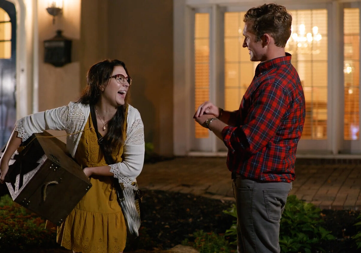 Kinsey Leigh Redmond and Justen Jones co-star in "Accidental Family."