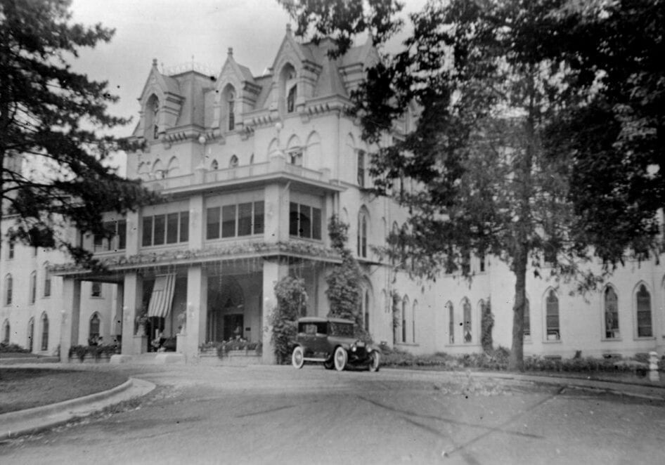 old state hospital building in St. Joe