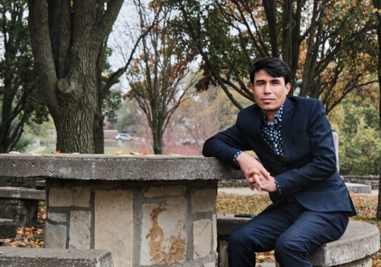 Qasim Rahimi came to Kansas City as an Afghan refugee in 2021 following the Taliban’s siege of Kabul. He is fleeing persecution as a journalist and former government official.