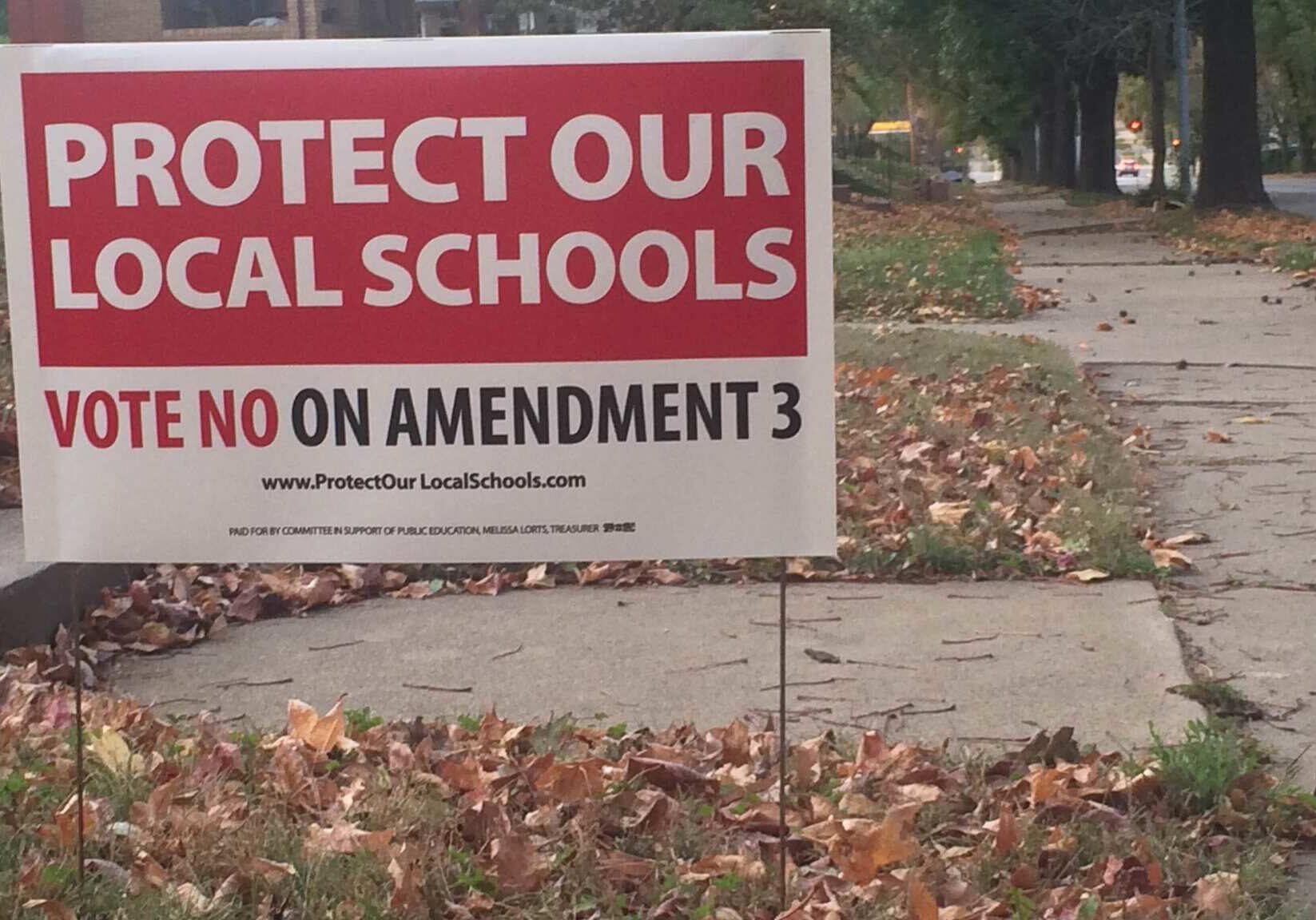 The Protect Our Local Schools coalition has been working to defeat Amendment 3 since July. (Photo by Lindsey Foat | The Hale Center for Journalism)