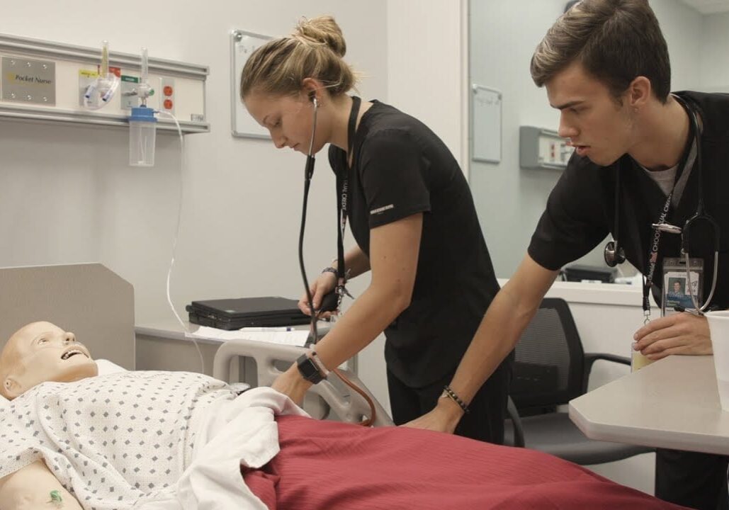 High school nursing students