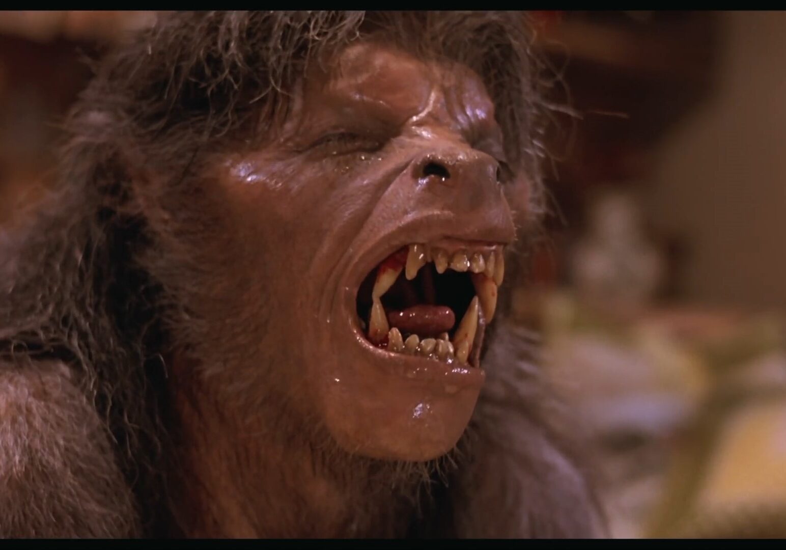 Transformation scene from "An American Werewolf in London."