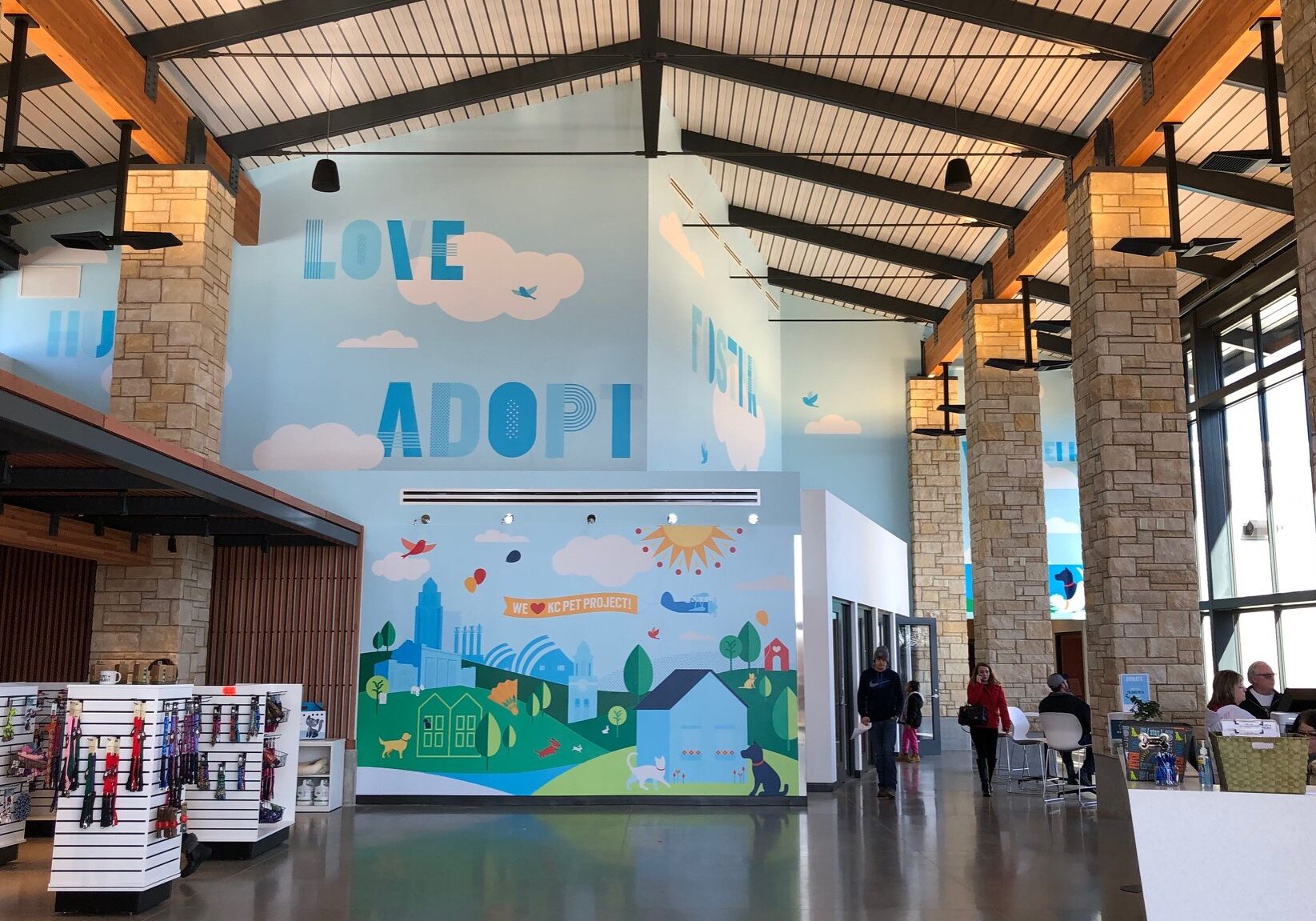 Lobby of the Kansas City Campus for Animal Care