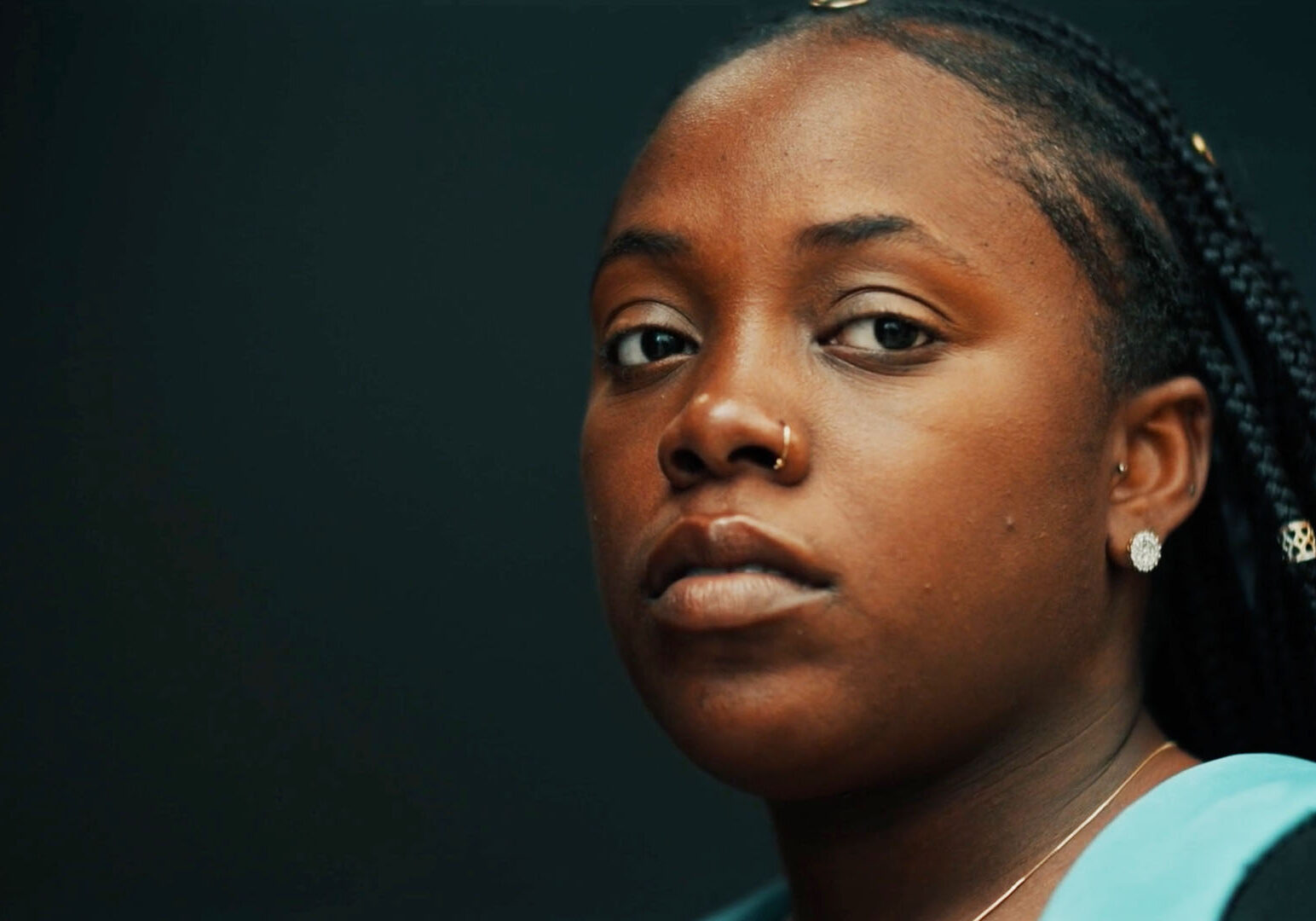 A scene from the short film, "Body Paragraphs."