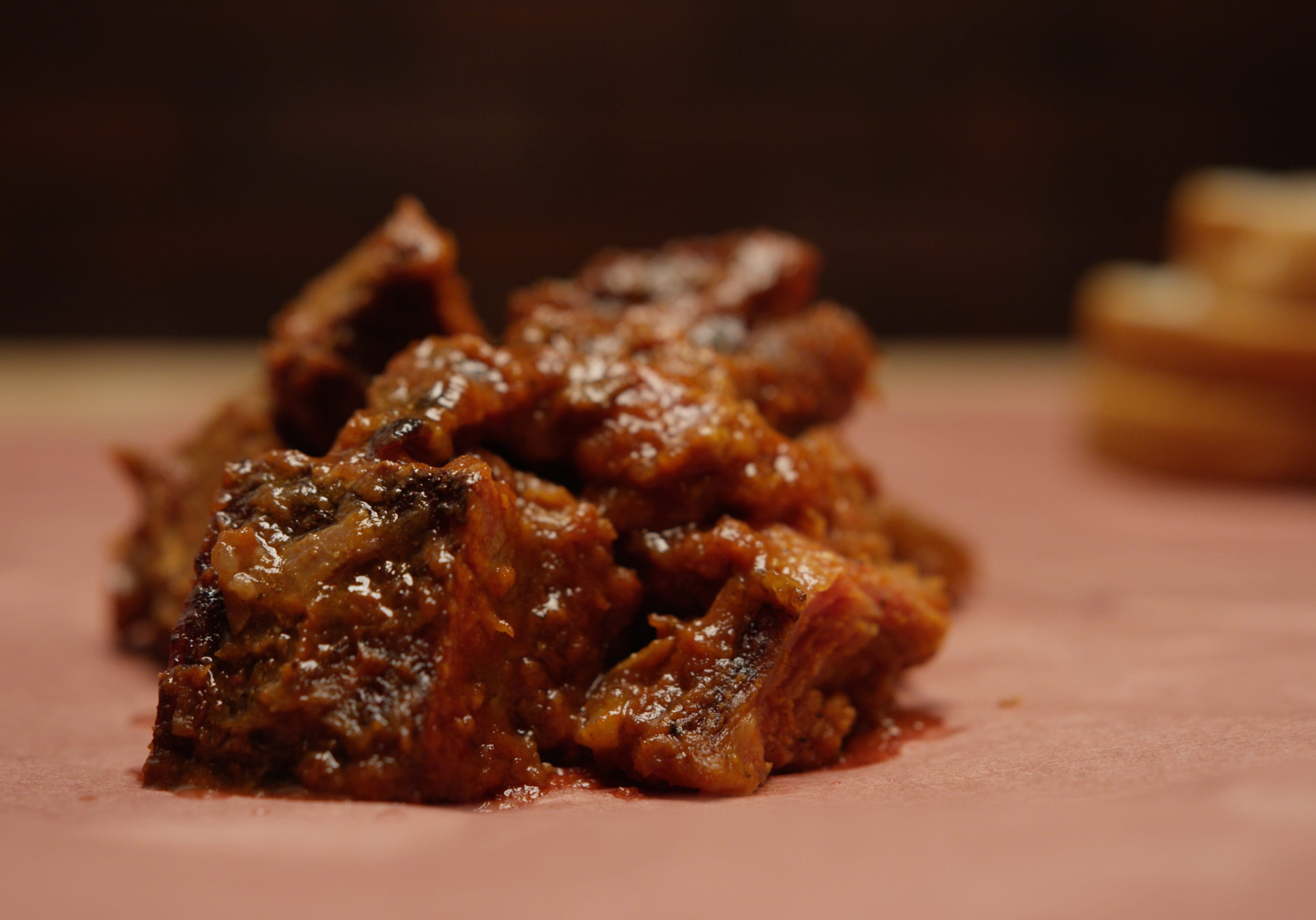 Burnt ends piled high.