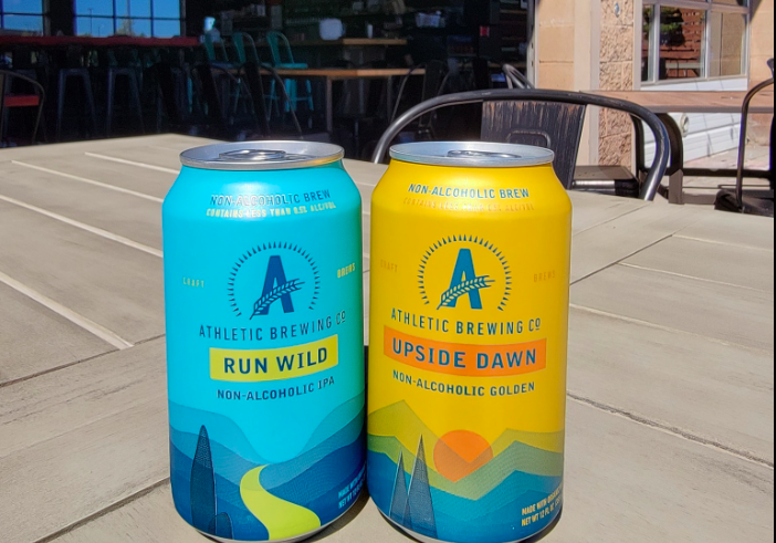 Two of Athletic Brewing Co.'s non-alcoholic beers.