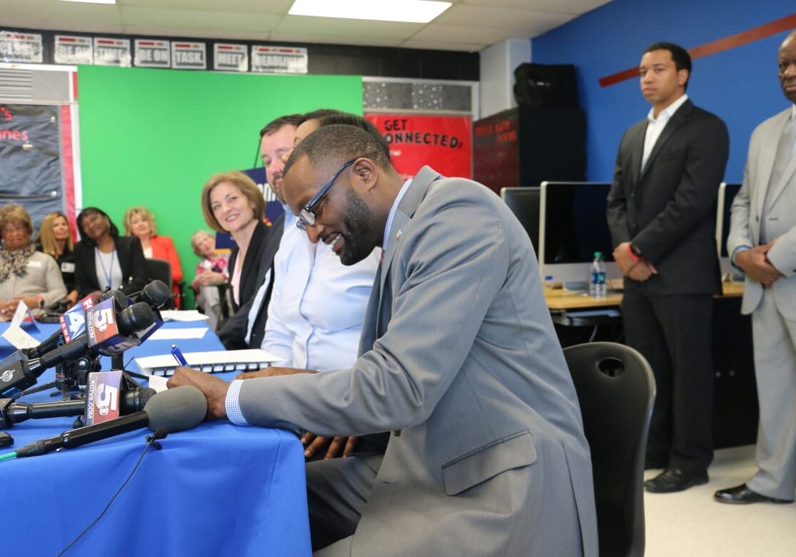 Bedell signing contract